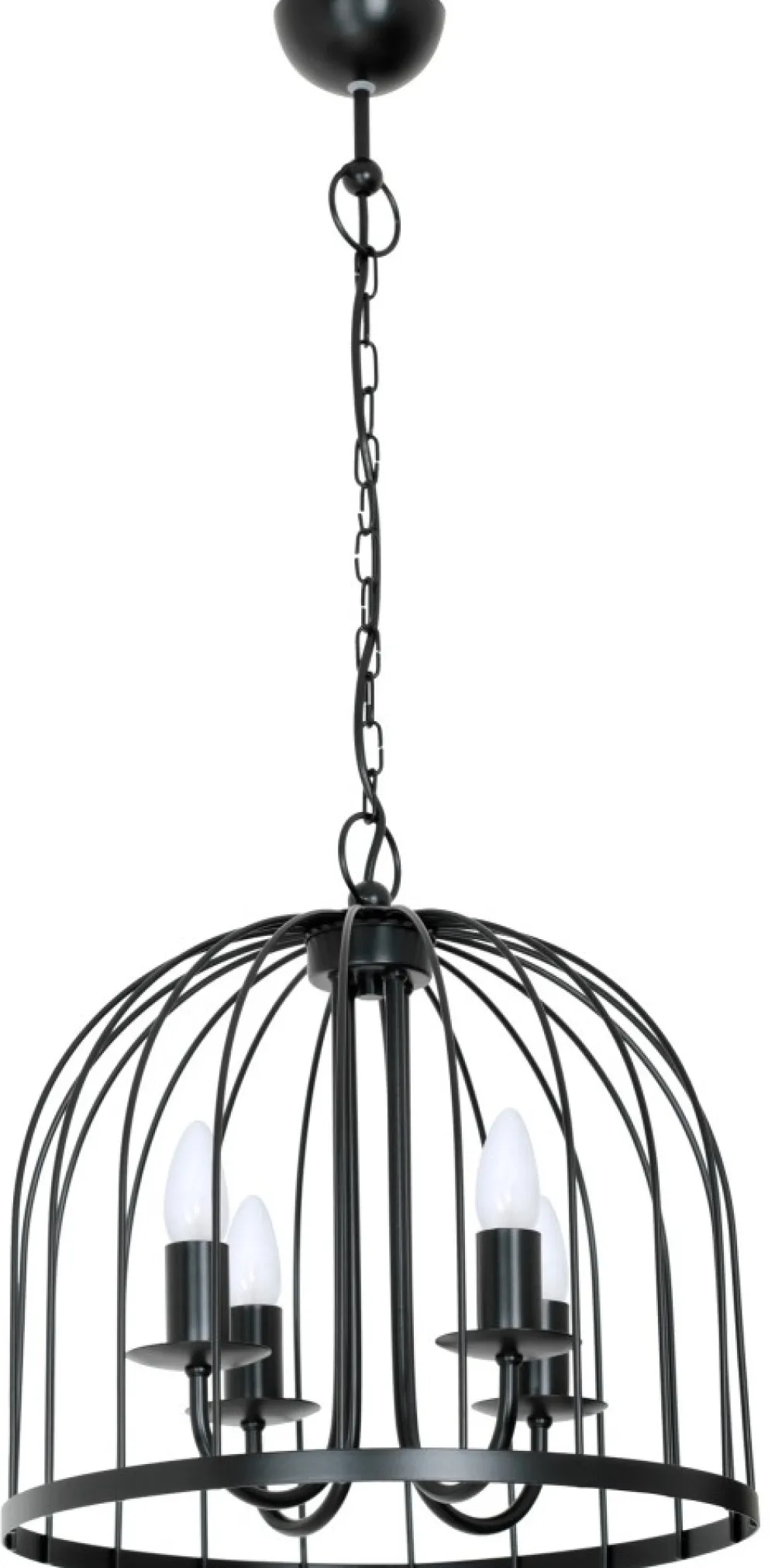 Lampa Wisząca SINGLE Czarny 4xE14 39cm * Luminex New