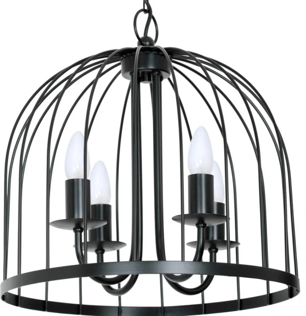 Lampa Wisząca SINGLE Czarny 4xE14 39cm * Luminex New