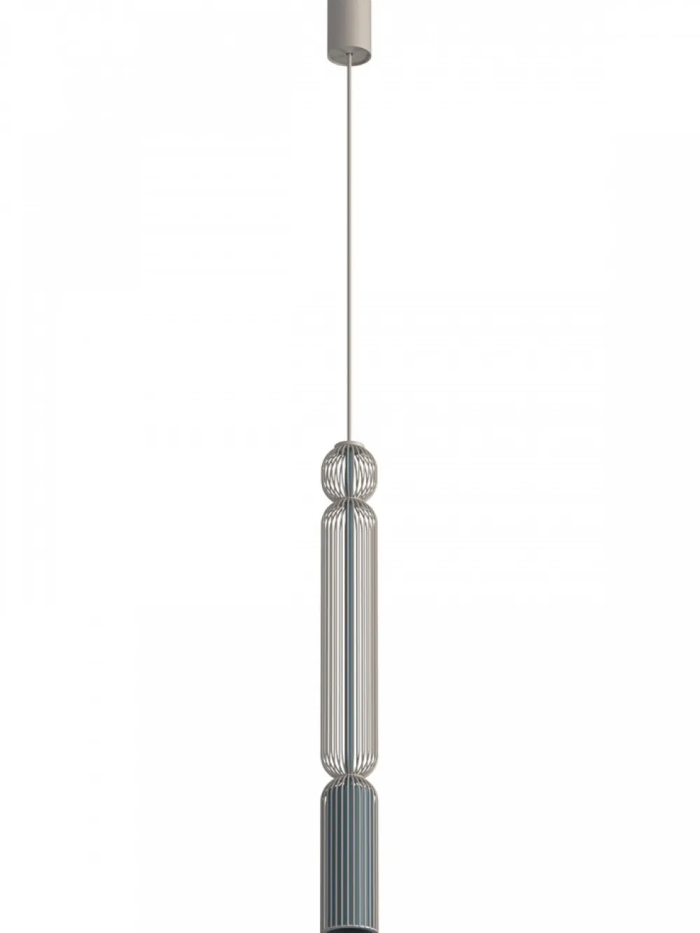 Lampa wisząca SINGLES A beżowa niebieska * Nowodvorski