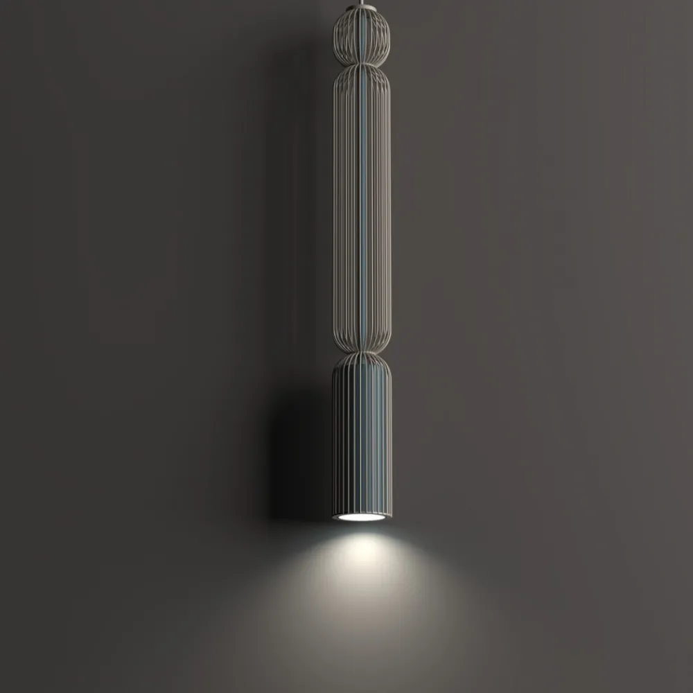 Lampa wisząca SINGLES A beżowa niebieska * Nowodvorski