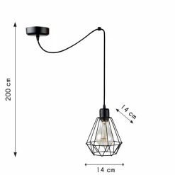 Lampa wisząca Singolo Ragno Diamante * Bodek New