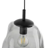 Lampa Wisząca SOL Czarny Grafitowy Szklany Klosz 1xE27 25cm * TK Lighting Online