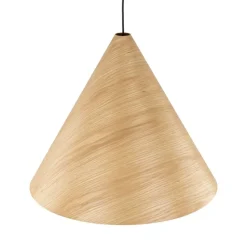Lampa wisząca SOLIS WOOD jasny dąb 1xE27 * TK Lighting Best