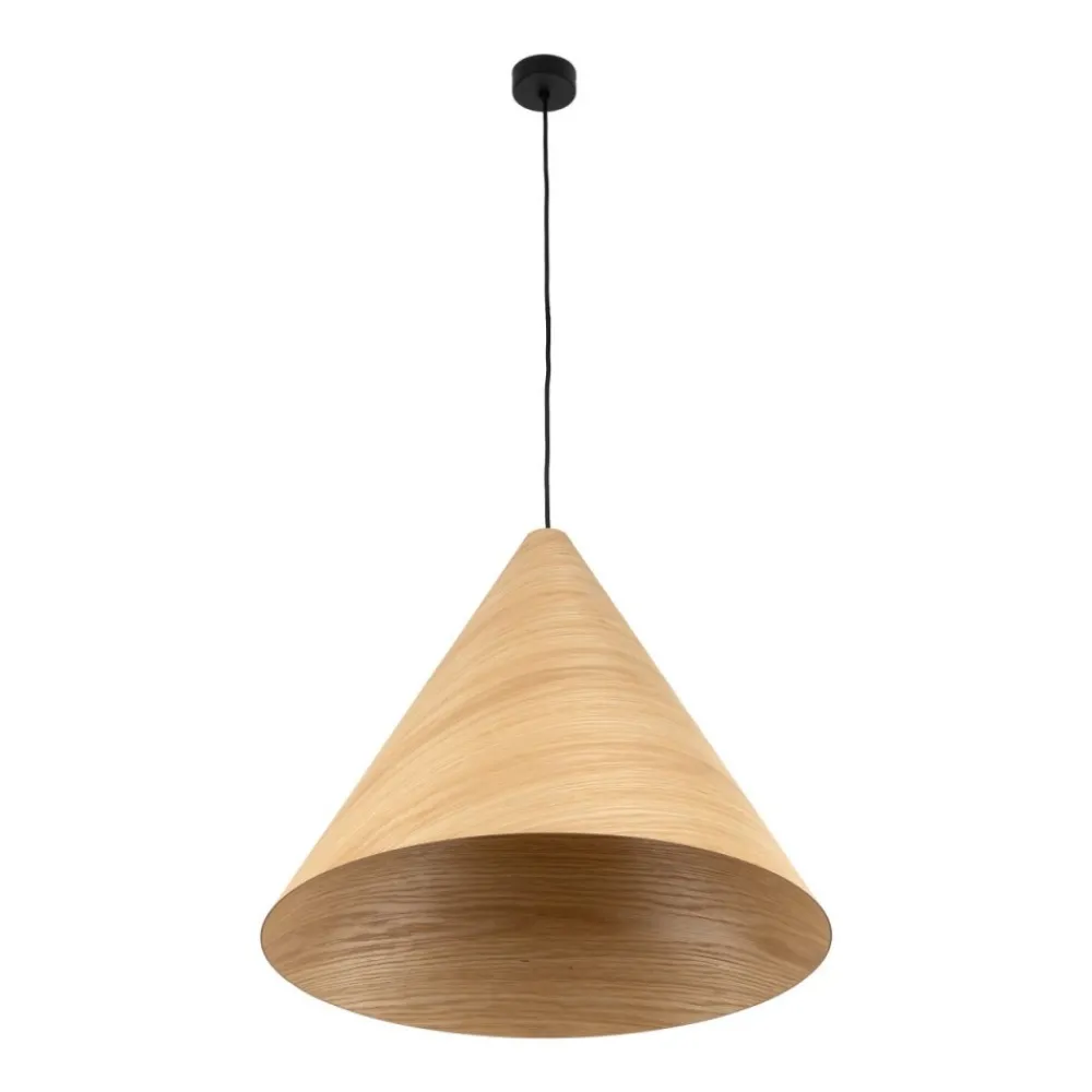 Lampa wisząca SOLIS WOOD jasny dąb 1xE27 * TK Lighting Best