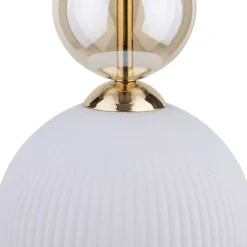 Lampa wisząca SOPHIA czarna klosz biały 1xE14 kula * TK Lighting Hot