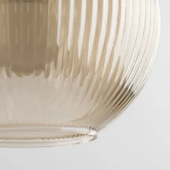 Lampa wisząca SOPHIA czarna klosz beżowy 1xE14 15 cm kula * TK Lighting Discount