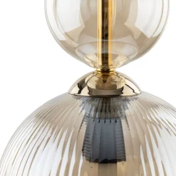 Lampa wisząca SOPHIA czarna klosz beżowy 1xE14 15 cm kula * TK Lighting Discount