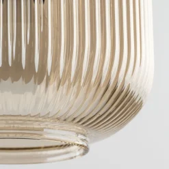 Lampa wisząca SOPHIA czarna klosz beżowy 1xE14 15 cm * TK Lighting Clearance