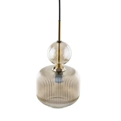 Lampa wisząca SOPHIA czarna klosz beżowy 1xE14 15 cm * TK Lighting Clearance