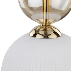 Lampa wisząca SOPHIA czarna klosz biały 1xE14 13cm * TK Lighting