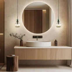 Lampa wisząca SOPHIA czarna zielona klosz beżowy 1xE14 kula * TK Lighting