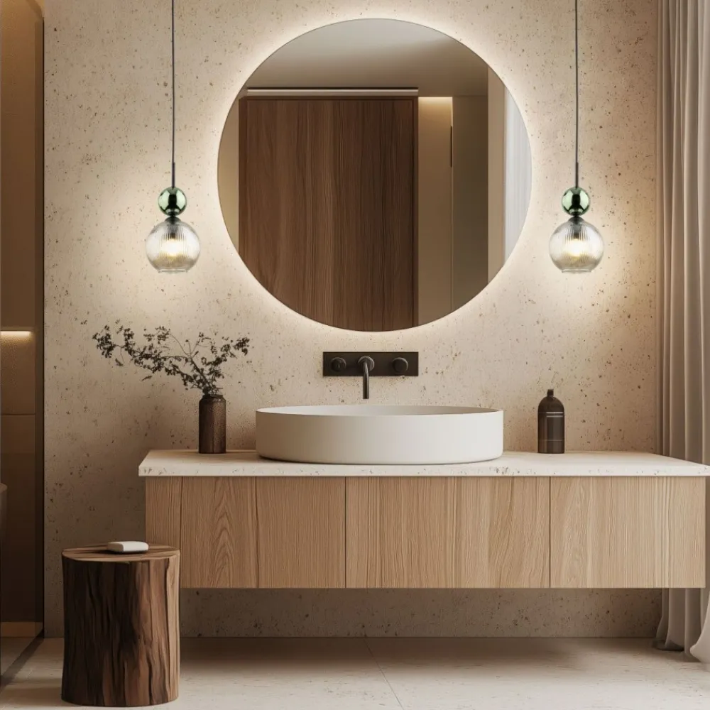 Lampa wisząca SOPHIA czarna zielona klosz beżowy 1xE14 kula * TK Lighting