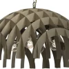 Lampa Wisząca SPACE Złoty Szary Metalowy Klosz 4xE27 77cm