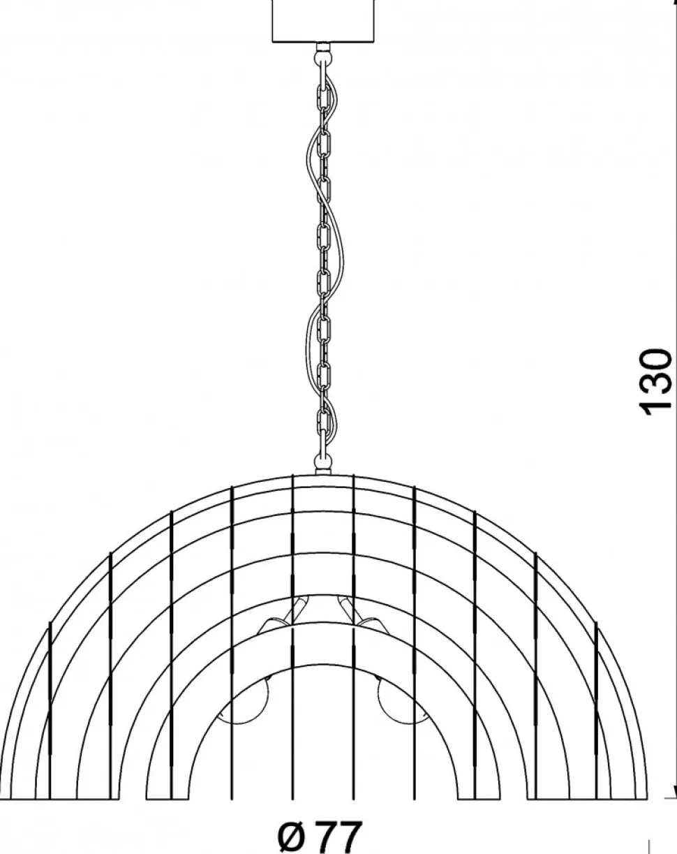 Lampa Wisząca SPACE Złoty Szary Metalowy Klosz 4xE27 77cm
