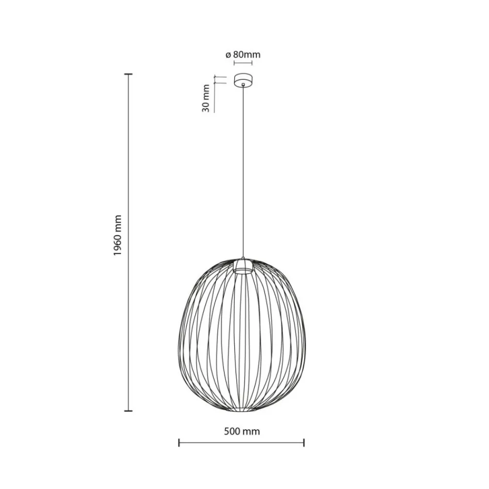 Lampa wisząca SPHERA L sabia beżowa 1xGX53 * TK Lighting Discount