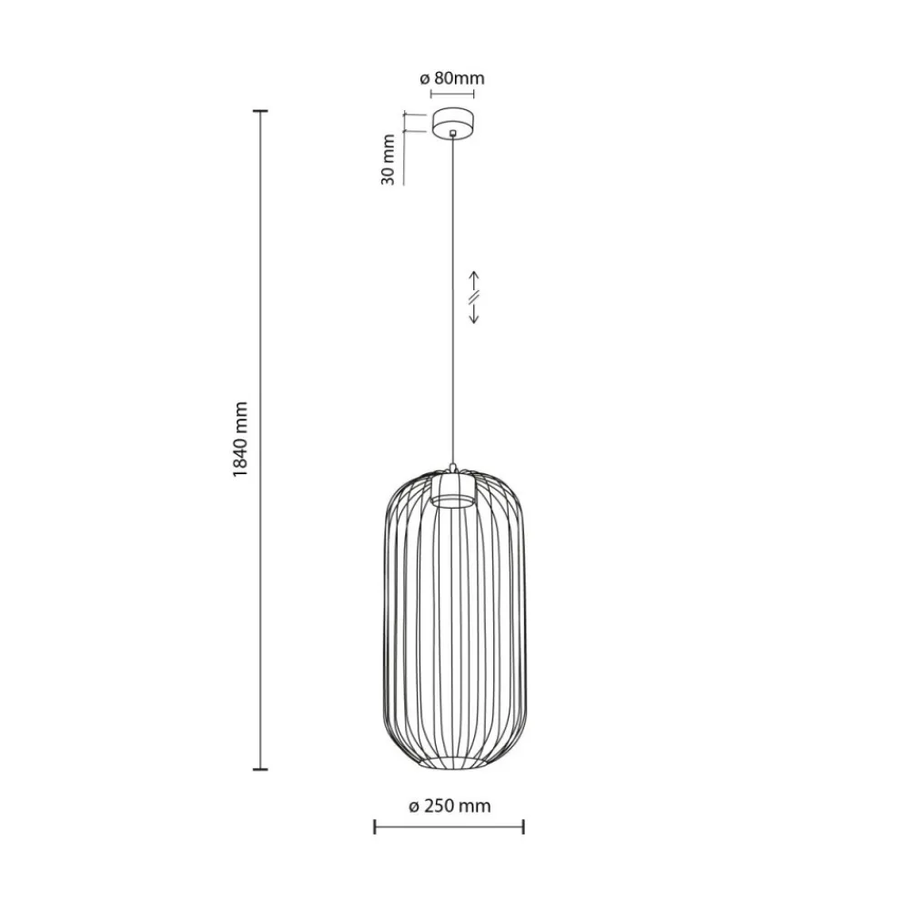 Lampa wisząca SPHERA S sabia beżowa 1xGX53 * TK Lighting Hot
