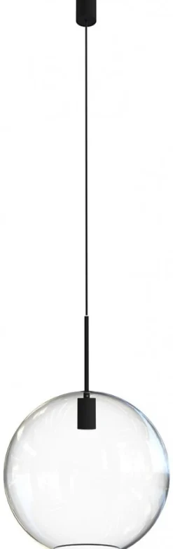 Lampa Wisząca SPHERE M Czarny Szklany Klosz 1xE27 35cm * Nowodvorski Outlet