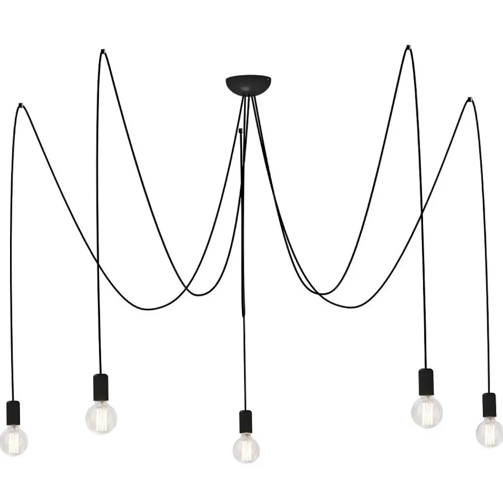 Lampa Wisząca SPIDER Czarny 5xE27 * Nowodvorski Best