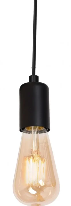 Lampa Wisząca SPINDEL Czarny 7xE27 * Luminex New