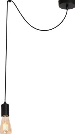 Lampa Wisząca SPINDEL Czarny 7xE27 * Luminex New