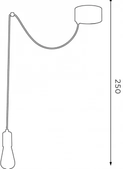 Lampa Wisząca SPINDEL Czarny 1xE27