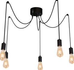 Lampa Wisząca SPINDEL Czarny 5xE27