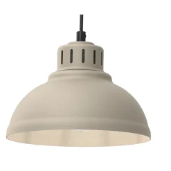 Lampa Wisząca SVEN Beżowy Metalowy Klosz 1xE27 30cm * Luminex Clearance