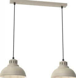 Lampa Wisząca SVEN Beżowy Metalowy Klosz 1xE27 30cm * Luminex Clearance