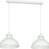 Lampa Wisząca SVEN Biały Metalowy Klosz 2xE27