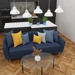 Lampa Wisząca SVEN Biały Metalowy Klosz 5xE27