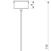 Lampa Wisząca SVEN Czarny Biały Metalowy Klosz 1xE27 30cm