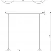 Lampa Wisząca SVEN Złoty Szary Metalowy Klosz 2xE27 * Luminex Sale