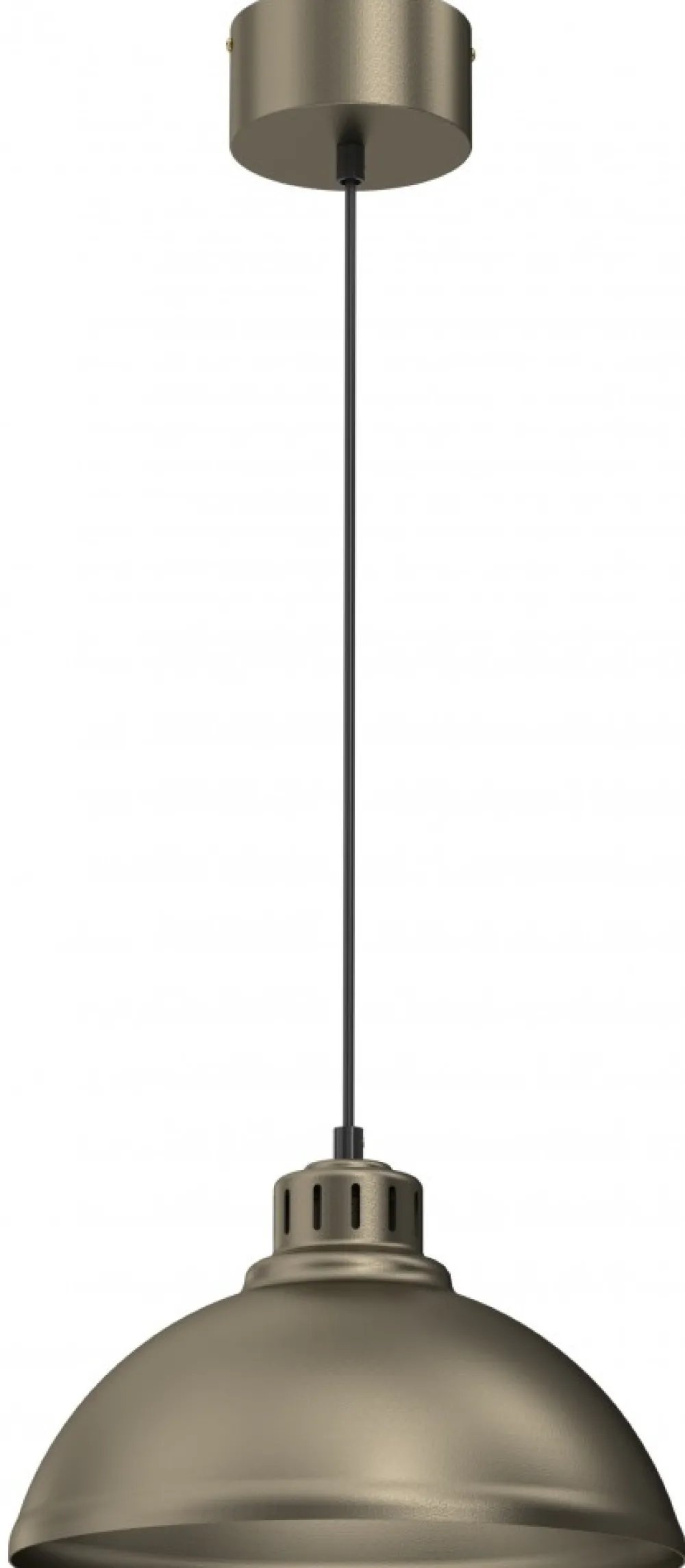 Lampa Wisząca SVEN Złoty Szary Metalowy Klosz 1xE27 30cm * Luminex Clearance