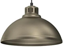 Lampa Wisząca SVEN Złoty Szary Metalowy Klosz 1xE27 30cm * Luminex Clearance