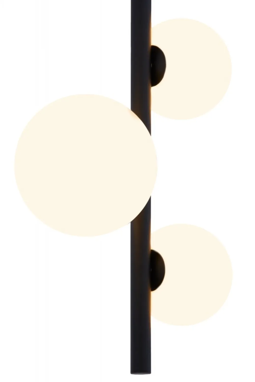 Lampa Wisząca TAIDA Czarny Biały Szklane Klosze 4xG9 * Jupiter Best