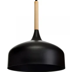 Lampa Wisząca TAYLOR Czarny Brązowy Metalowy Klosz 1xE27 30cm * Eko-light
