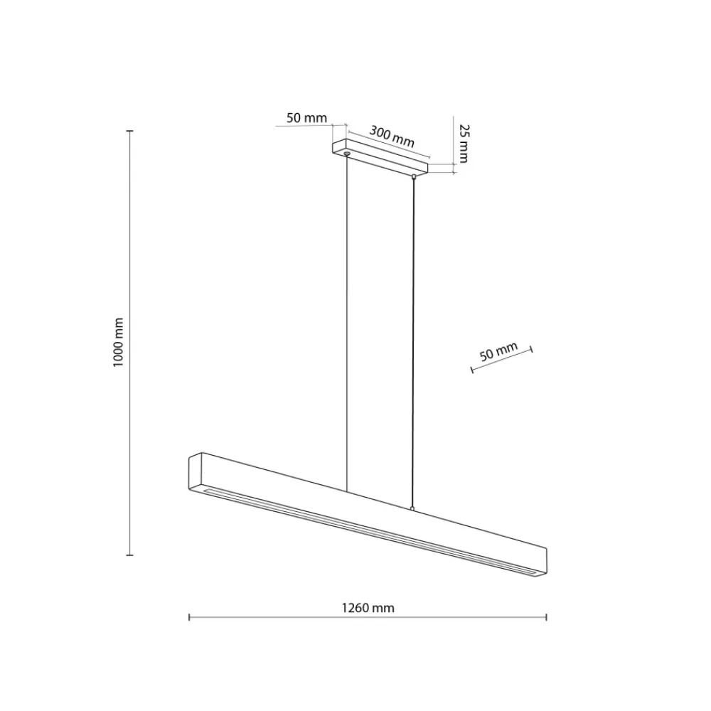 Lampa Wisząca TEO Brązowy Drewno 36W LED * TK Lighting New