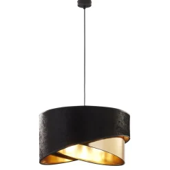 Lampa Wisząca TERCINO Czarny Złoty Abażur 3xE27 50cm * TK Lighting Outlet
