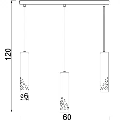 Lampa Wisząca TIBIA BUBLE Beżowy 1xGU10 * Luminex Sale