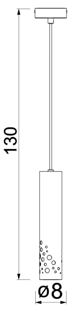 Lampa Wisząca TIBIA BUBLE Czarny 1xGU10
