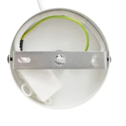 Lampa wisząca Tobie biała z bawełny duża * Atmosphera Sale