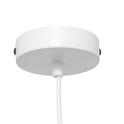 Lampa wisząca Tobie biała z bawełny duża * Atmosphera Sale