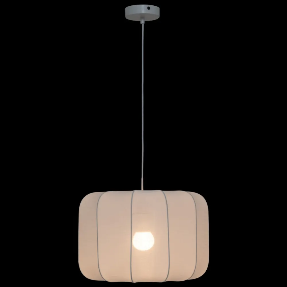 Lampa wisząca Tobie biała z bawełny duża * Atmosphera Sale