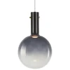 Lampa Wisząca TORONTO Biały Czarny Szklany Klosz 1xGU10 25cm * Eko-light Discount
