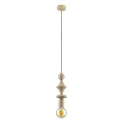 Lampa wisząca TOWER sabia beżowa 1xE27 * TK Lighting