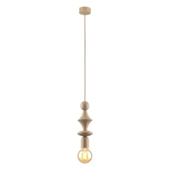 Lampa wisząca TOWER sabia beżowa 1xE27 * TK Lighting