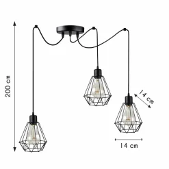 Lampa wisząca Triplo Ragno Diamante * Bodek Clearance