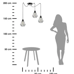 Lampa wisząca Triplo Ragno Diamante * Bodek Clearance