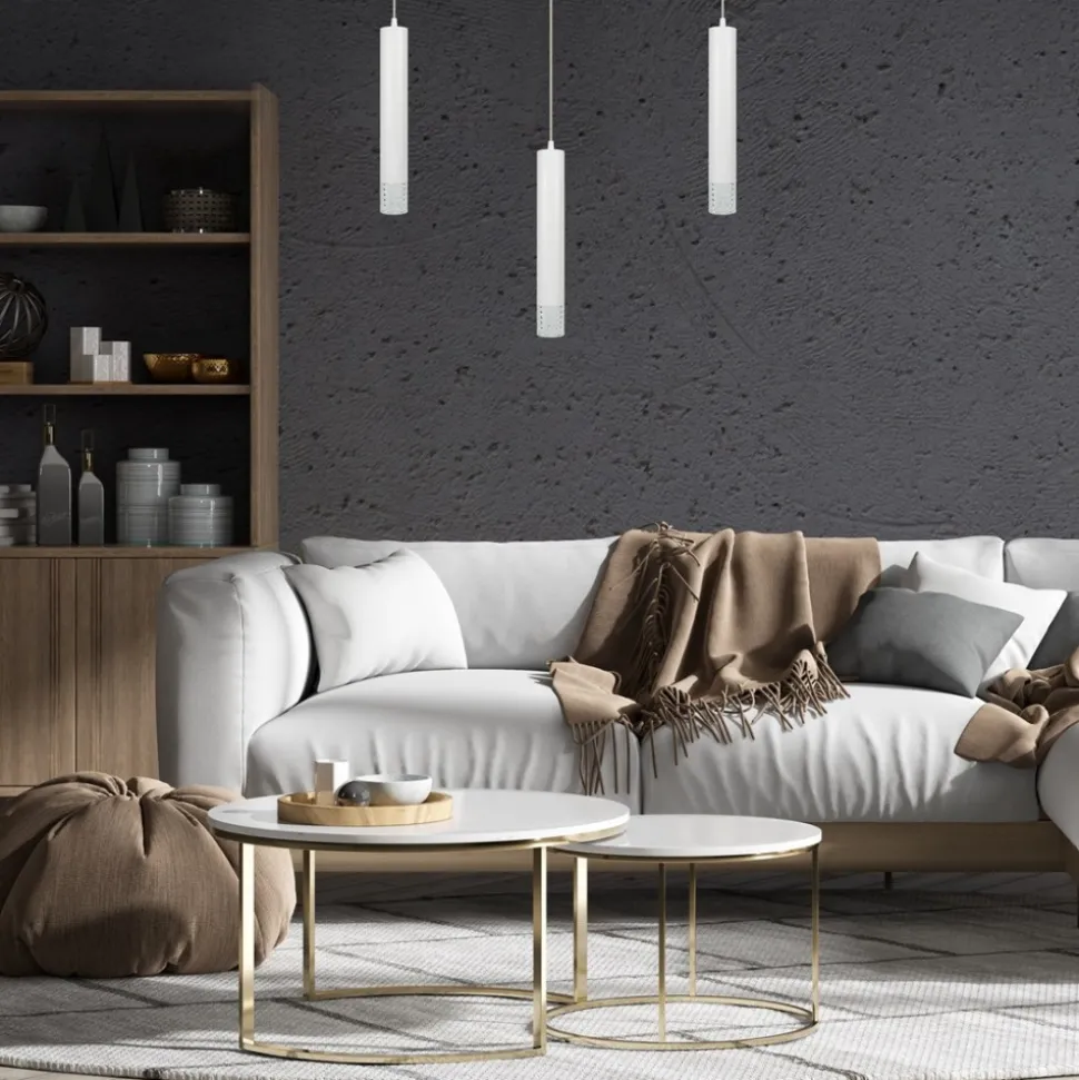 Lampa wisząca TUBI Biały 1xGU10 5,5cm