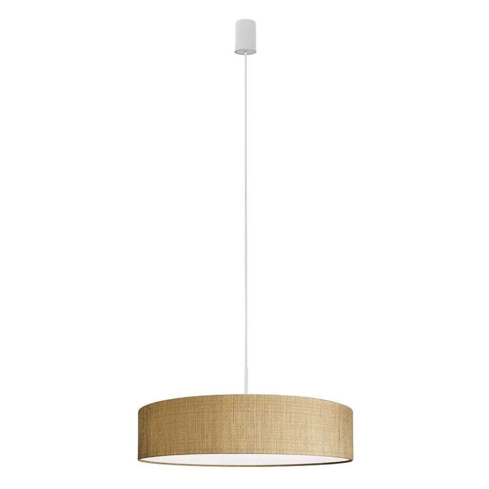 Lampa Wisząca TURDA Biały Brązowy Abażur 3xE27 65cm * Nowodvorski Clearance